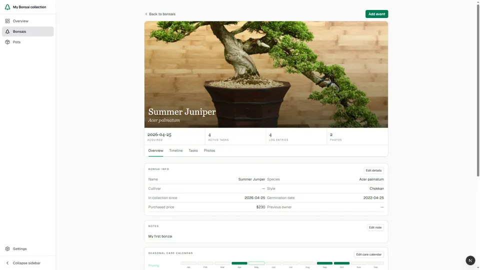 Bonsai Collection, screenshot 2 of 11