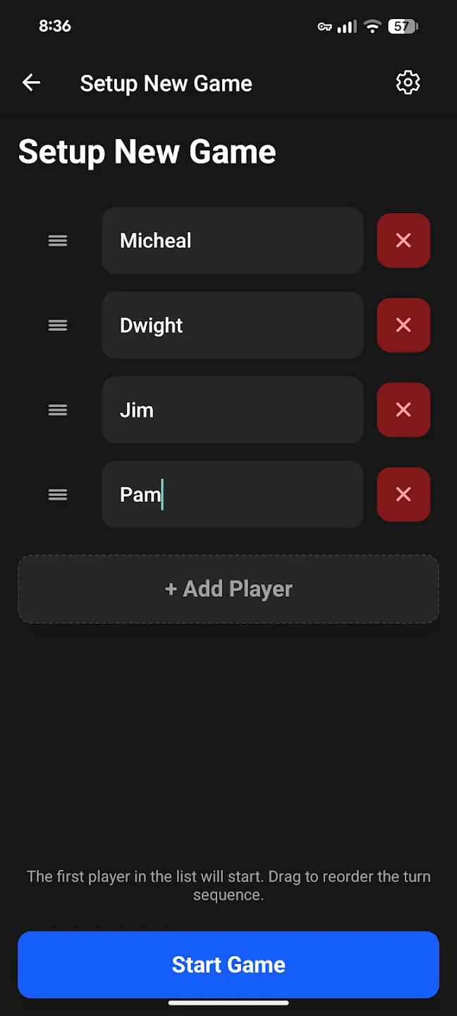 Card Score Keeper, screenshot 2 of 5