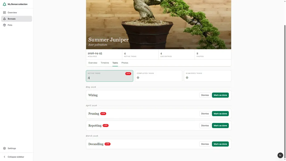 Bonsai Collection, screenshot 4 of 11