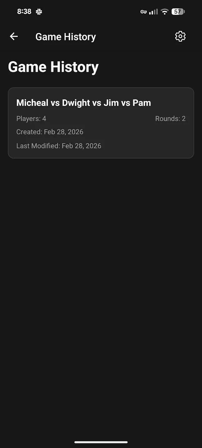 Card Score Keeper, screenshot 5 of 5